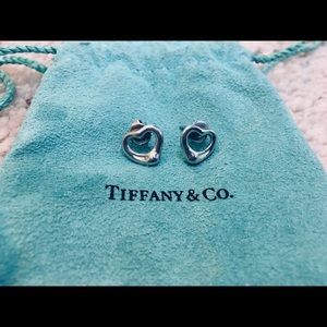 Tiffany and co. open heart earrings